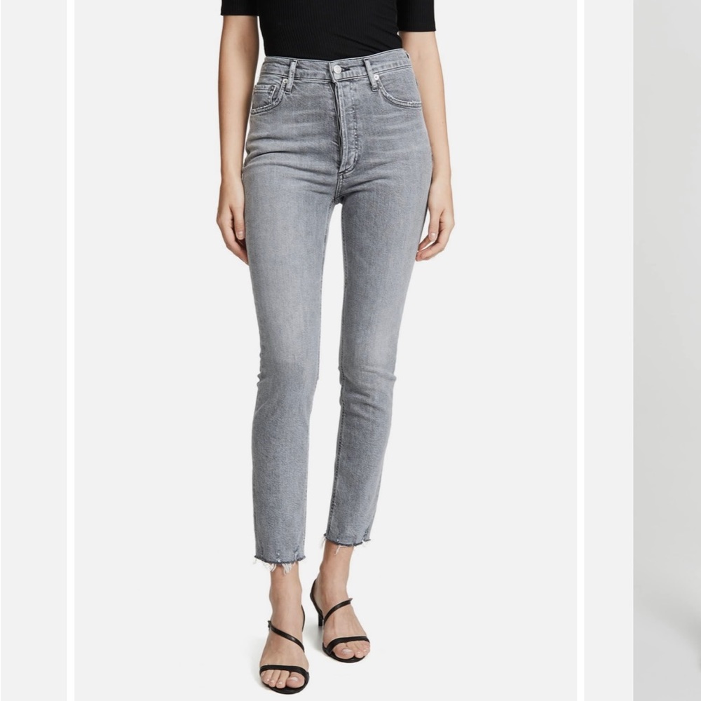 Agolde Nico High Rise Slim Jeans- Risk